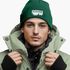 Herren Beanie mit Patch Strickmütze mit Spruch Ich mag Bäume Aufdruck Schwarzer Humor Lustig Mütze Männer Moonworks®preview