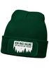 Herren Beanie mit Patch Strickmütze mit Spruch Ich mag Bäume Aufdruck Schwarzer Humor Lustig Mütze Männer Moonworks®preview