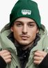 Herren Beanie mit Patch Strickmütze mit Spruch Ich mag Bäume Aufdruck Schwarzer Humor Lustig Mütze Männer Moonworks®preview