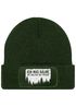 Herren Beanie mit Patch Strickmütze mit Spruch Ich mag Bäume Aufdruck Schwarzer Humor Lustig Mütze Männer Moonworks®preview