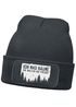 Herren Beanie mit Patch Strickmütze mit Spruch Ich mag Bäume Aufdruck Schwarzer Humor Lustig Mütze Männer Moonworks®preview
