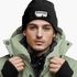 Herren Beanie mit Patch Strickmütze mit Spruch Ich mag Bäume Aufdruck Schwarzer Humor Lustig Mütze Männer Moonworks®preview