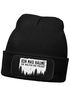 Herren Beanie mit Patch Strickmütze mit Spruch Ich mag Bäume Aufdruck Schwarzer Humor Lustig Mütze Männer Moonworks®preview