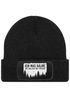 Herren Beanie mit Patch Strickmütze mit Spruch Ich mag Bäume Aufdruck Schwarzer Humor Lustig Mütze Männer Moonworks®preview