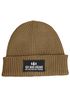 Herren Beanie mit Patch Strickmütze mit Spruch Ich mag Bäume -die halten die Fresse Aufdruck Lustig Mütze Männer Moonworks®preview