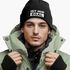 Herren Beanie mit Patch Strickmütze mit Spruch Ist mir egal Statement Aufdruck Lustig Mütze Männer Moonworks®preview