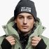 Herren Beanie mit Patch Strickmütze mit Spruch Ist mir egal Statement Aufdruck Lustig Mütze Männer Moonworks®preview