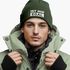 Herren Beanie mit Patch Strickmütze mit Spruch Ist mir egal Statement Aufdruck Lustig Mütze Männer Moonworks®preview