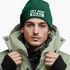 Herren Beanie mit Patch Strickmütze mit Spruch Ist mir egal Statement Aufdruck Lustig Mütze Männer Moonworks®preview