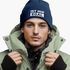 Herren Beanie mit Patch Strickmütze mit Spruch Ist mir egal Statement Aufdruck Lustig Mütze Männer Moonworks®preview