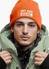 Herren Beanie mit Patch Strickmütze mit Spruch Ist mir egal Statement Aufdruck Lustig Mütze Männer Moonworks®preview