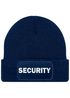 Herren Beanie mit Patch Strickmütze mit Spruch Security Party Accessoire Mütze Männer Lustig Moonworks®preview