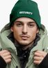 Herren Beanie mit Patch Strickmütze mit Spruch Security Party Accessoire Mütze Männer Lustig Moonworks®preview