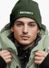 Herren Beanie mit Patch Strickmütze mit Spruch Security Party Accessoire Mütze Männer Lustig Moonworks®preview