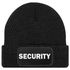 Herren Beanie mit Patch Strickmütze mit Spruch Security Party Accessoire Mütze Männer Lustig Moonworks®preview