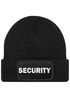 Herren Beanie mit Patch Strickmütze mit Spruch Security Party Accessoire Mütze Männer Lustig Moonworks®preview