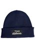 Herren Beanie mit Patch Strickmütze mit Spruch Team Glühwein Aufdruck Lustig Mütze Männer Moonworks®preview