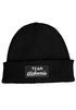 Herren Beanie mit Patch Strickmütze mit Spruch Team Glühwein Aufdruck Lustig Mütze Männer Moonworks®preview