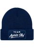 Herren Beanie mit Patch Strickmütze Skifahren Party Skiurlaub Spruch Aufdruck Lustig Mütze Männer Moonworks®preview