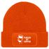Herren Beanie mit Patch Strickmütze Spruch Fueled by Coffe Aufdruck Lustig Mütze Geschenk Kaffeetrinker Männer Moonworks®preview