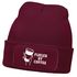 Herren Beanie mit Patch Strickmütze Spruch Fueled by Coffe Aufdruck Lustig Mütze Geschenk Kaffeetrinker Männer Moonworks®preview