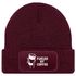 Herren Beanie mit Patch Strickmütze Spruch Fueled by Coffe Aufdruck Lustig Mütze Geschenk Kaffeetrinker Männer Moonworks®preview