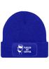 Herren Beanie mit Patch Strickmütze Spruch Fueled by Coffe Aufdruck Lustig Mütze Geschenk Kaffeetrinker Männer Moonworks®preview