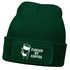 Herren Beanie mit Patch Strickmütze Spruch Fueled by Coffe Aufdruck Lustig Mütze Geschenk Kaffeetrinker Männer Moonworks®preview