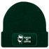 Herren Beanie mit Patch Strickmütze Spruch Fueled by Coffe Aufdruck Lustig Mütze Geschenk Kaffeetrinker Männer Moonworks®preview