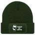 Herren Beanie mit Patch Strickmütze Spruch Fueled by Coffe Aufdruck Lustig Mütze Geschenk Kaffeetrinker Männer Moonworks®preview