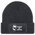 Herren Beanie mit Patch Strickmütze Spruch Fueled by Coffe Aufdruck Lustig Mütze Geschenk Kaffeetrinker Männer Moonworks®preview