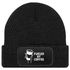 Herren Beanie mit Patch Strickmütze Spruch Fueled by Coffe Aufdruck Lustig Mütze Geschenk Kaffeetrinker Männer Moonworks®preview