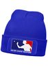 Herren Beanie mit Patch Strickmütze Spruch Major League Beerpong Design Aufdruck Lustig Mütze Männer Moonworks®preview