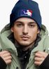 Herren Beanie mit Patch Strickmütze Spruch Major League Beerpong Design Aufdruck Lustig Mütze Männer Moonworks®preview