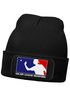 Herren Beanie mit Patch Strickmütze Spruch Major League Beerpong Design Aufdruck Lustig Mütze Männer Moonworks®preview