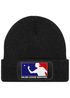 Herren Beanie mit Patch Strickmütze Spruch Major League Beerpong Design Aufdruck Lustig Mütze Männer Moonworks®preview