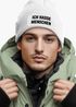 Herren Beanie mit Patch Strickmütze Spruch Sarkasmus Statement Ich hasse Menschen Aufdruck Lustig Mütze Männer Moonworks®preview