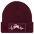 Herren Beanie mit Patch Strickmütze Traktor Herzschlag Aufdruck Landwirt Geschenk Bauer Mütze Männer Moonworks®preview