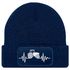 Herren Beanie mit Patch Strickmütze Traktor Herzschlag Aufdruck Landwirt Geschenk Bauer Mütze Männer Moonworks®preview