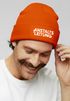 Herren Beanie Mütze mit Spruch | Anstaltsleitung | Strickmütze Aufdruck Schwarzer Humor Lustig Wintermütze Männer Moonworks®preview