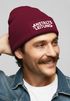 Herren Beanie Mütze mit Spruch | Anstaltsleitung | Strickmütze Aufdruck Schwarzer Humor Lustig Wintermütze Männer Moonworks®preview