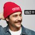 Herren Beanie Mütze mit Spruch | Anstaltsleitung | Strickmütze Aufdruck Schwarzer Humor Lustig Wintermütze Männer Moonworks®preview