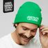 Herren Beanie Mütze mit Spruch | Anstaltsleitung | Strickmütze Aufdruck Schwarzer Humor Lustig Wintermütze Männer Moonworks®preview