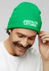 Herren Beanie Mütze mit Spruch | Anstaltsleitung | Strickmütze Aufdruck Schwarzer Humor Lustig Wintermütze Männer Moonworks®preview