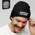 Herren Beanie Mütze mit Spruch | Anstaltsleitung | Strickmütze Aufdruck Schwarzer Humor Lustig Wintermütze Männer Moonworks®preview