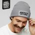 Herren Beanie Mütze mit Spruch | Anstaltsleitung | Strickmütze Aufdruck Schwarzer Humor Lustig Wintermütze Männer Moonworks®preview