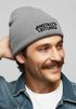 Herren Beanie Mütze mit Spruch | Anstaltsleitung | Strickmütze Aufdruck Schwarzer Humor Lustig Wintermütze Männer Moonworks®preview
