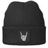Herren Beanie Patch Aufdruck Skeletthand Metalgruss Strickmütze mit Grafik Print Männer Moonworks®preview