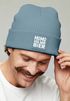 Herren Beanie Patch Bedruckt mit Spruch LustigHo Ho Hol mir Bier Meme Weihnachtsmann Moonworks®preview