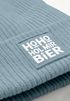 Herren Beanie Patch Bedruckt mit Spruch LustigHo Ho Hol mir Bier Meme Weihnachtsmann Moonworks®preview